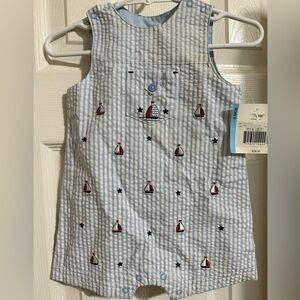 NWT Little Me Sailboat Romper